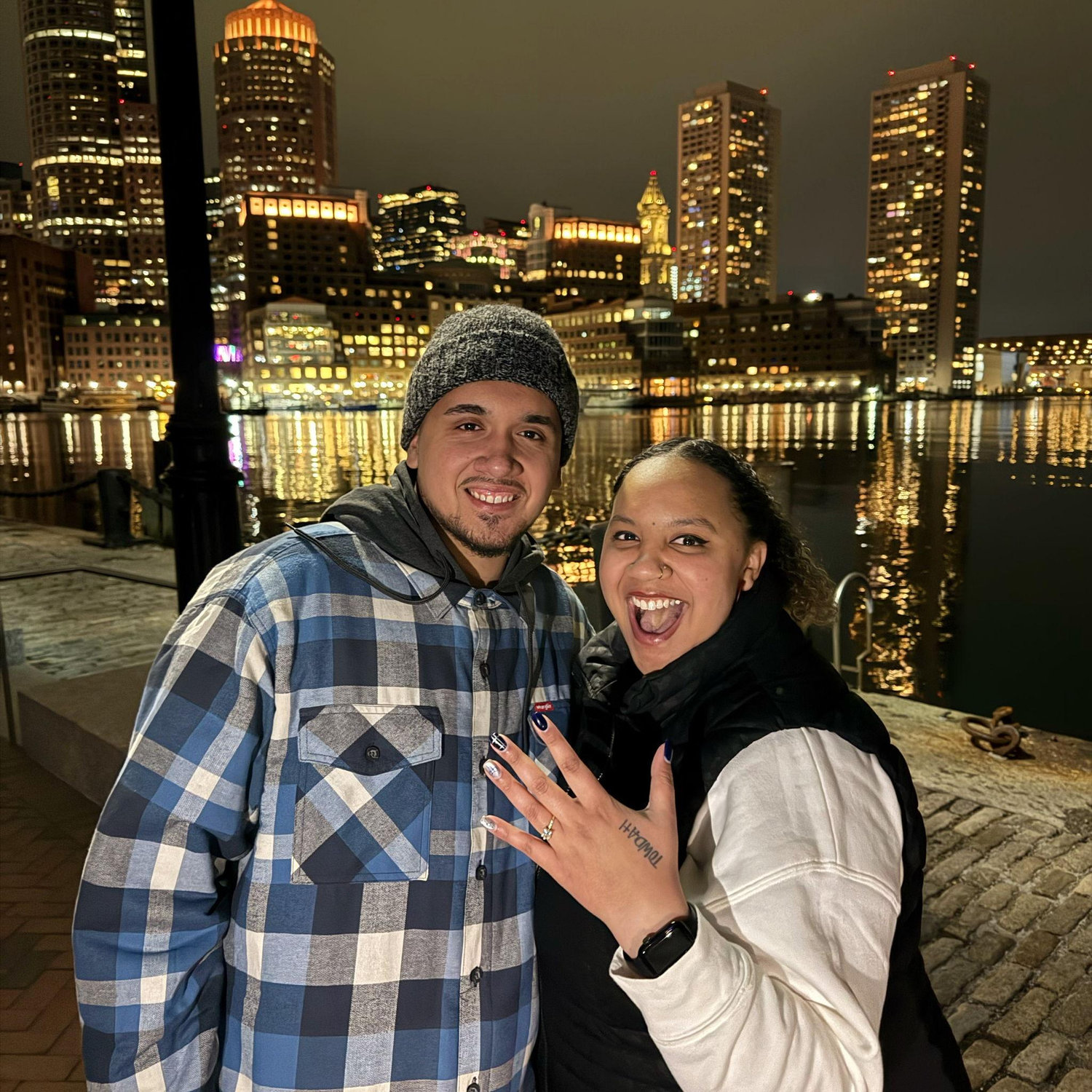 After he asked me to spend my life with him! Easiest yes of my life!