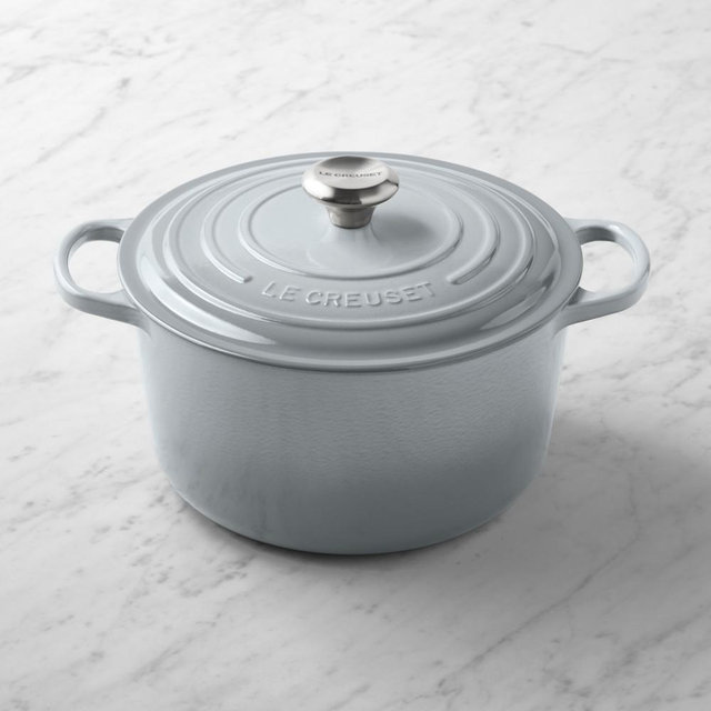 Le Creuset Enameled Cast Iron Signature Deep Round Oven, 6 1/2-Qt., French Grey