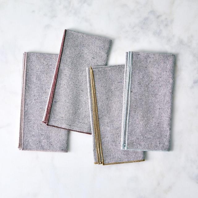 Heathered Grey Napkins (Set of 4)