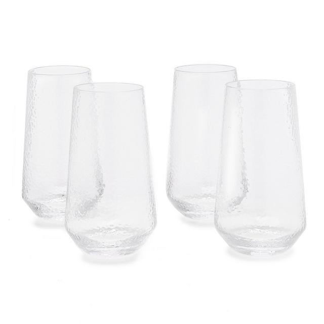 Southern LivingClear Textured Highball Drinkware, Set of 4