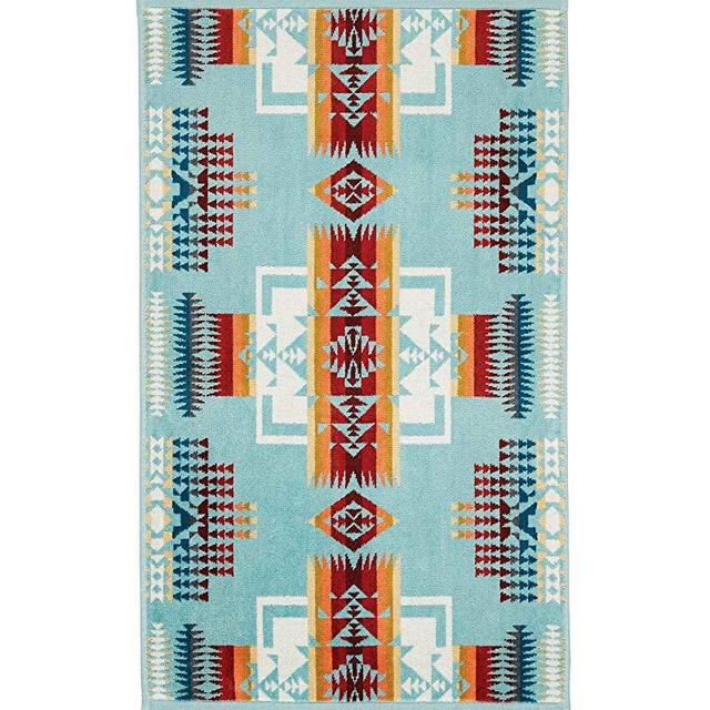 Pendleton Chief Joseph Jacquard Hand Towel - Aqua, One Size