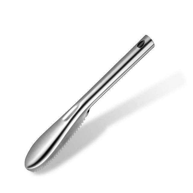 ADORAMBLING Fish Scaler Stainless Steel Fish Scaler Remover No Mess - Sturdy Fish Descaler Tool Portable Fish Scale Remover - Durable Fish Scraper Fish Cleaning Tools for Quick & Easy Fish Scaling