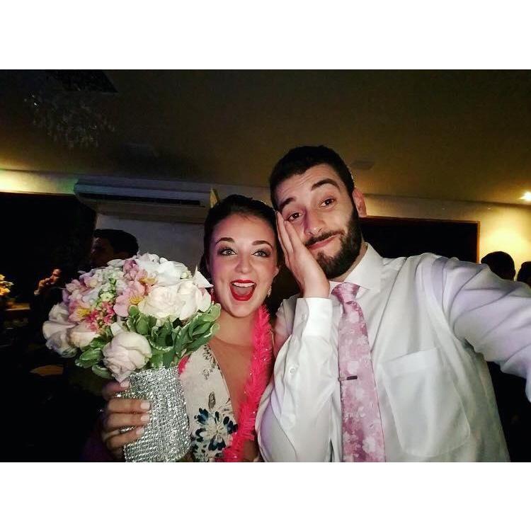 Our first trip to Brazil for Batata and Tete's wedding. I "caught" the bouquet....I didn't really, we were pretending. Foreshadowing?