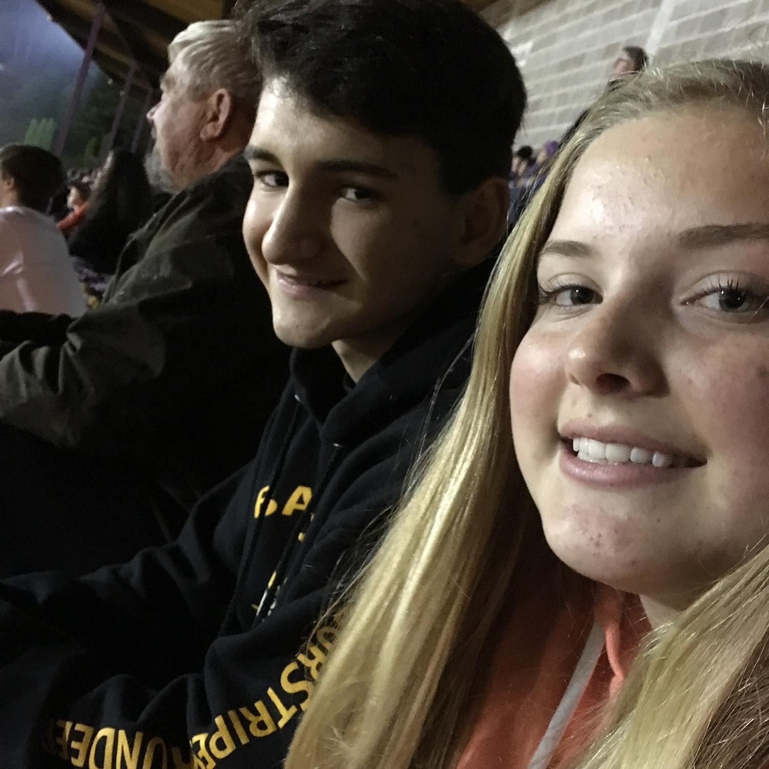 Our first ever photo together, taken on our first date.