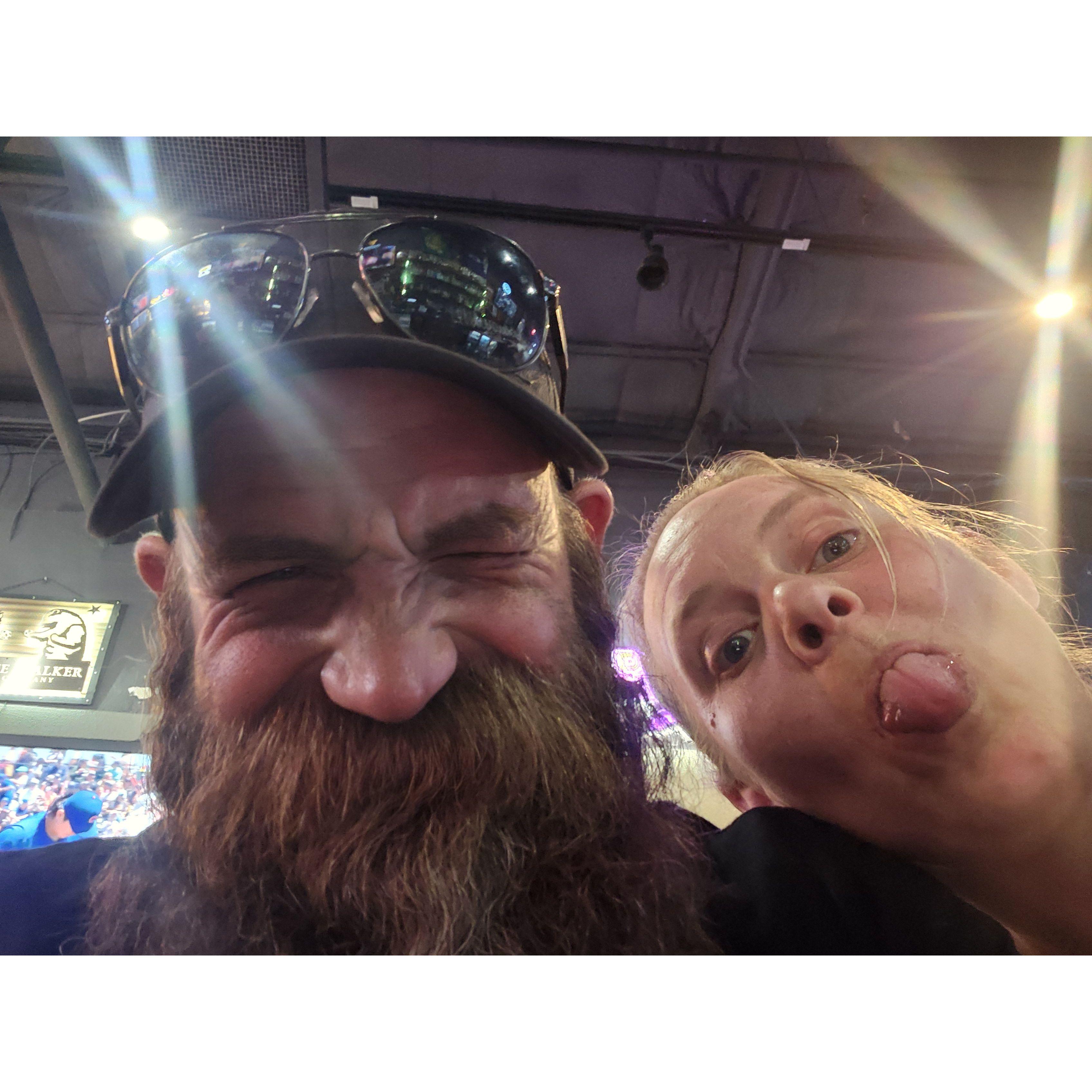 JD and Dani hanging out waiting for Kyle.