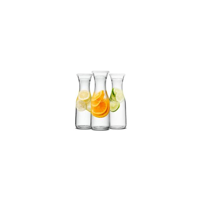 Kook Glass Pitcher Carafes with Lids, 35 oz, Set of 3