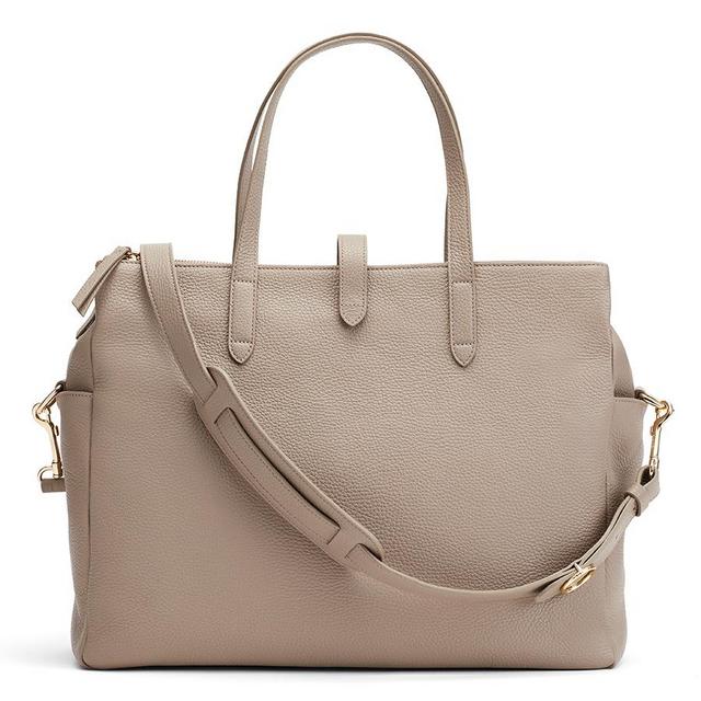 Leather Triple Zipper Overnight Luggage