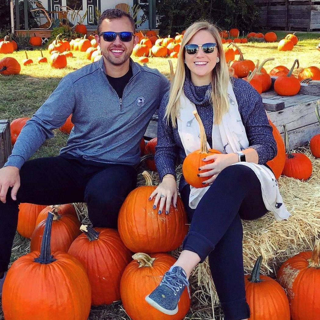 Pumpkin picking with Justin's family in his hometown of Exton, PA!