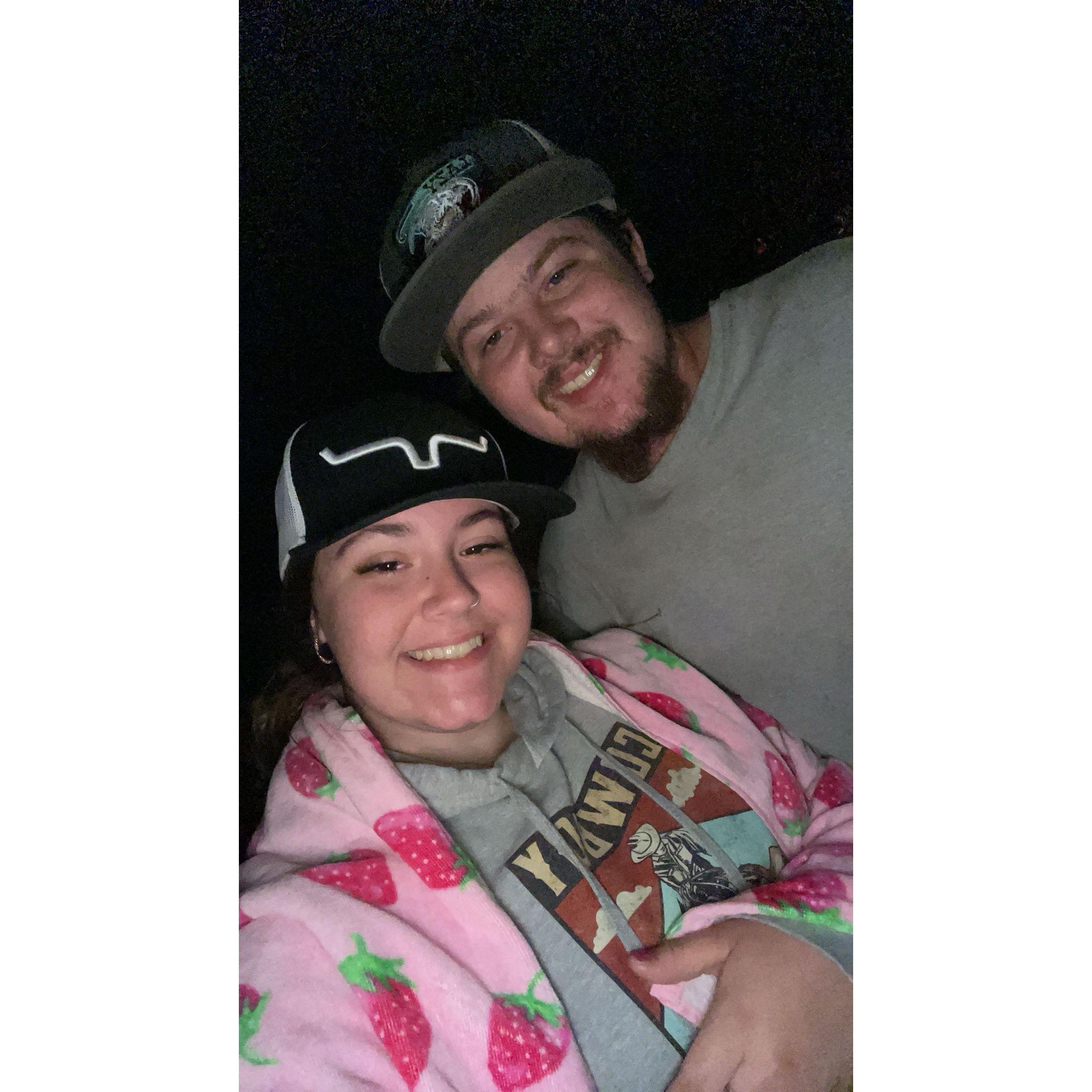 the first cold night at the stock yards and one of the last times we hung out there