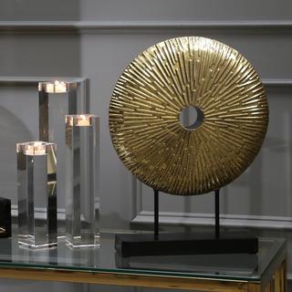Golden Disc Sculpture