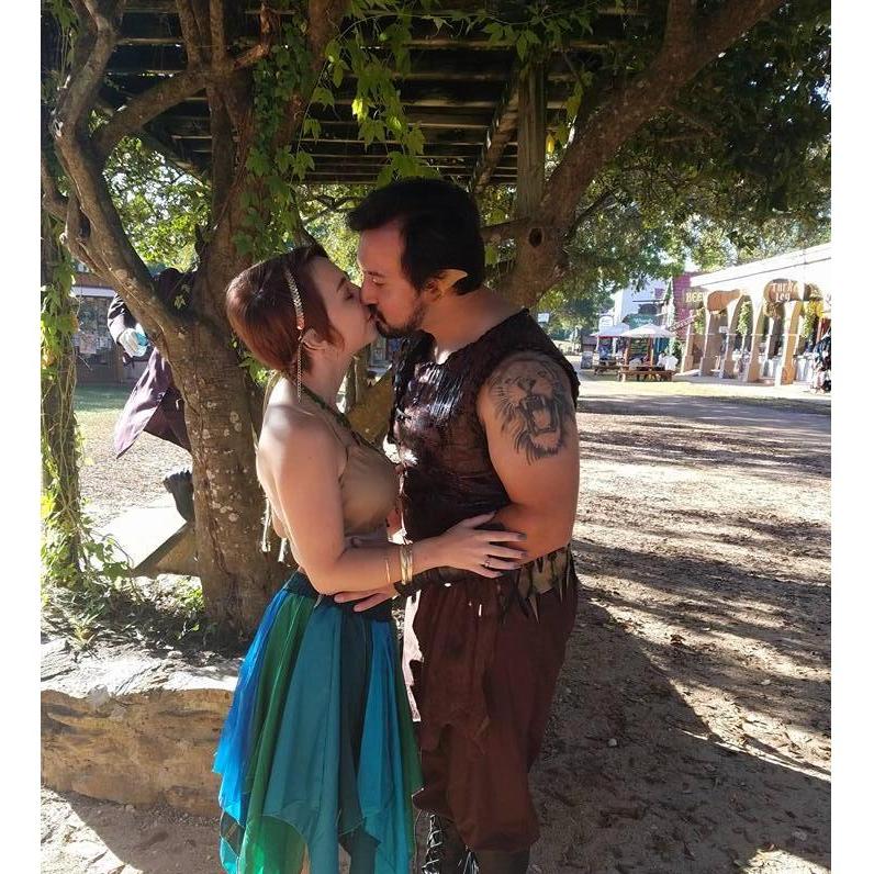 Texas Renaissance Festival! First time going together and he even let me dress him up! <3