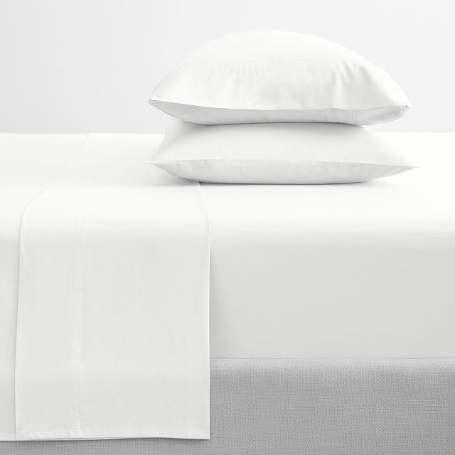White Dream Brushed Organic Cotton Sheet Set, Queen