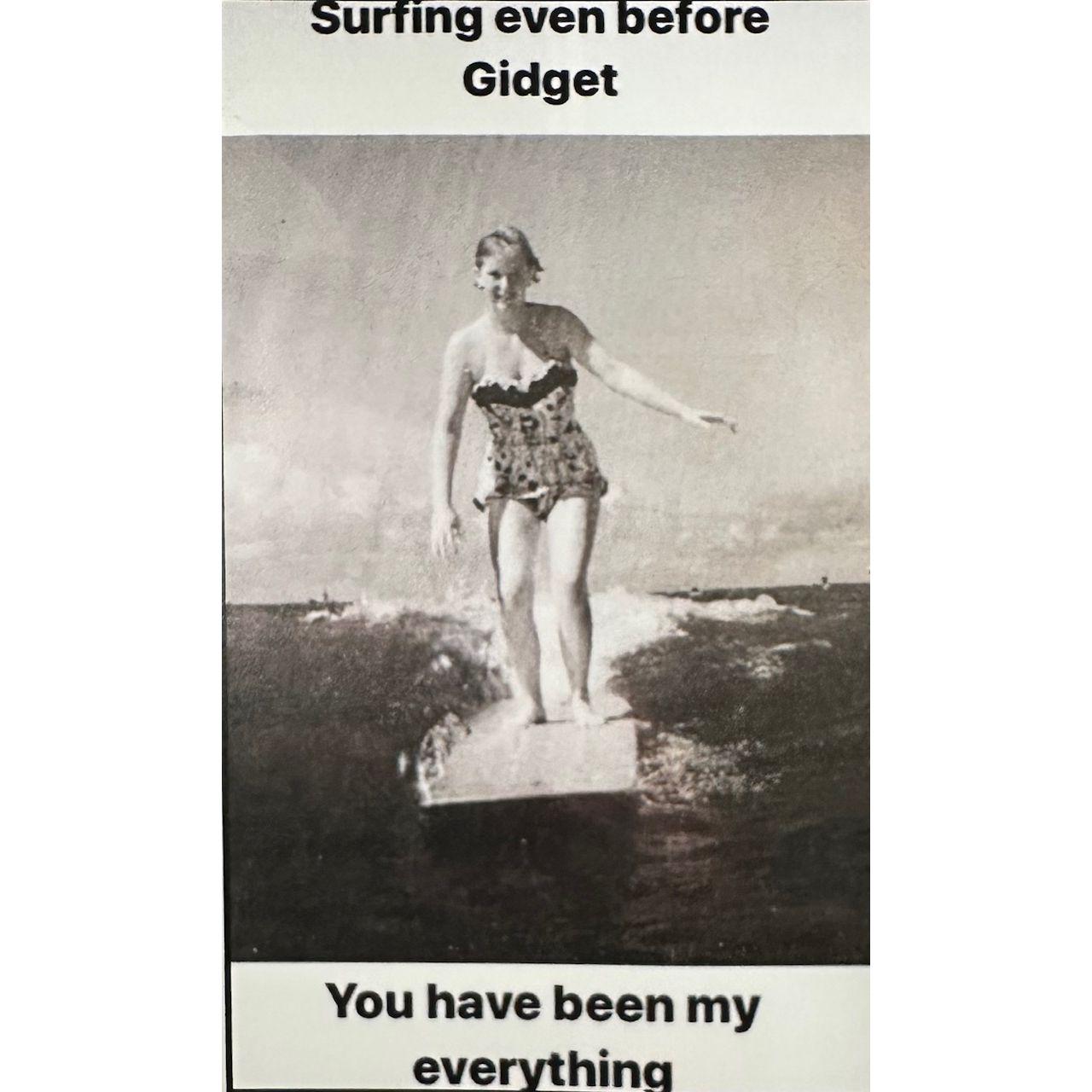 Mom was the original family surfer, as noted by this photo taken in Waikiki when she was in her early 20's. RIP 2020