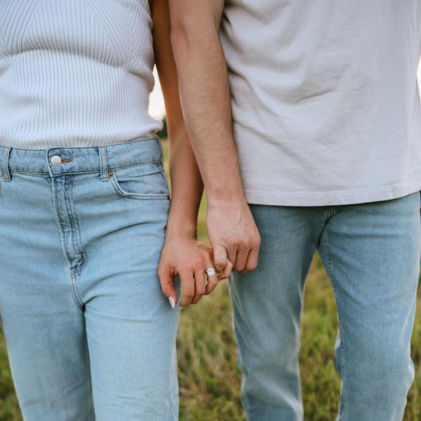 We went ring shopping one time. He ran back into the store after saying he forgot something. He went in and bought the ring that day. My dream ring!