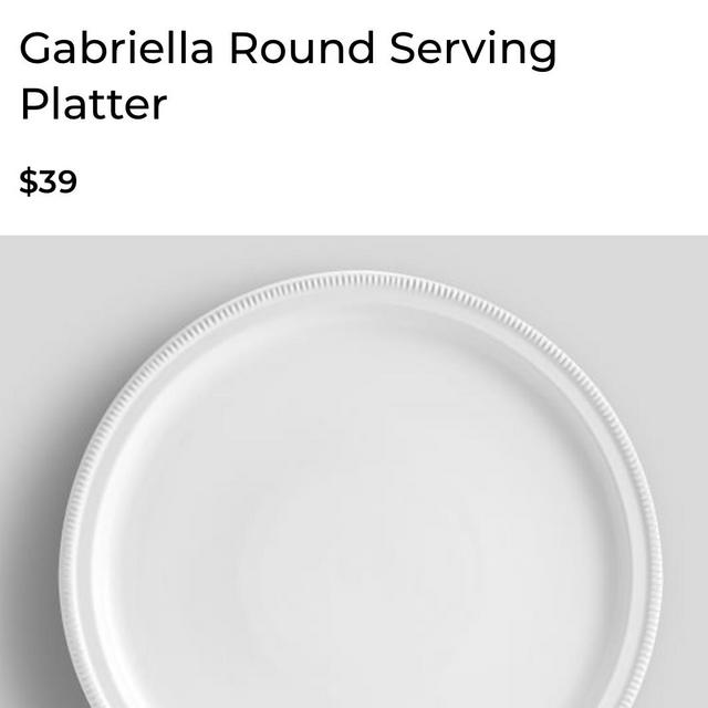 Gabriella Round Serving Platter