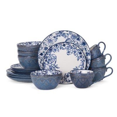 Pfaltzgraff® Gabriela 16-Piece Dinnerware Set in Blue
