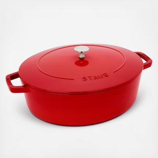 Cast Iron Wide Oval Dutch Oven