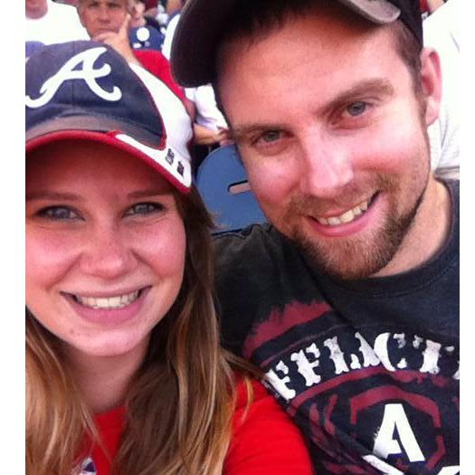 We are both Atlanta Braves fans, that was the first time Daniel let me wear one of his hats, and the first time he learned that when he lets me use clothes he doesn't get them back...