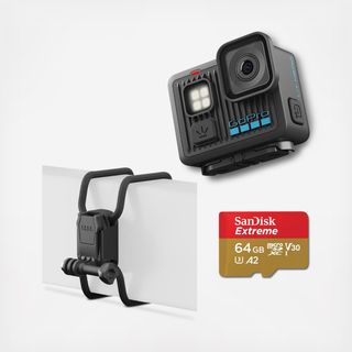 LIT HERO Camera with 64GB microSD Memory Card & Flexible Grip Mount