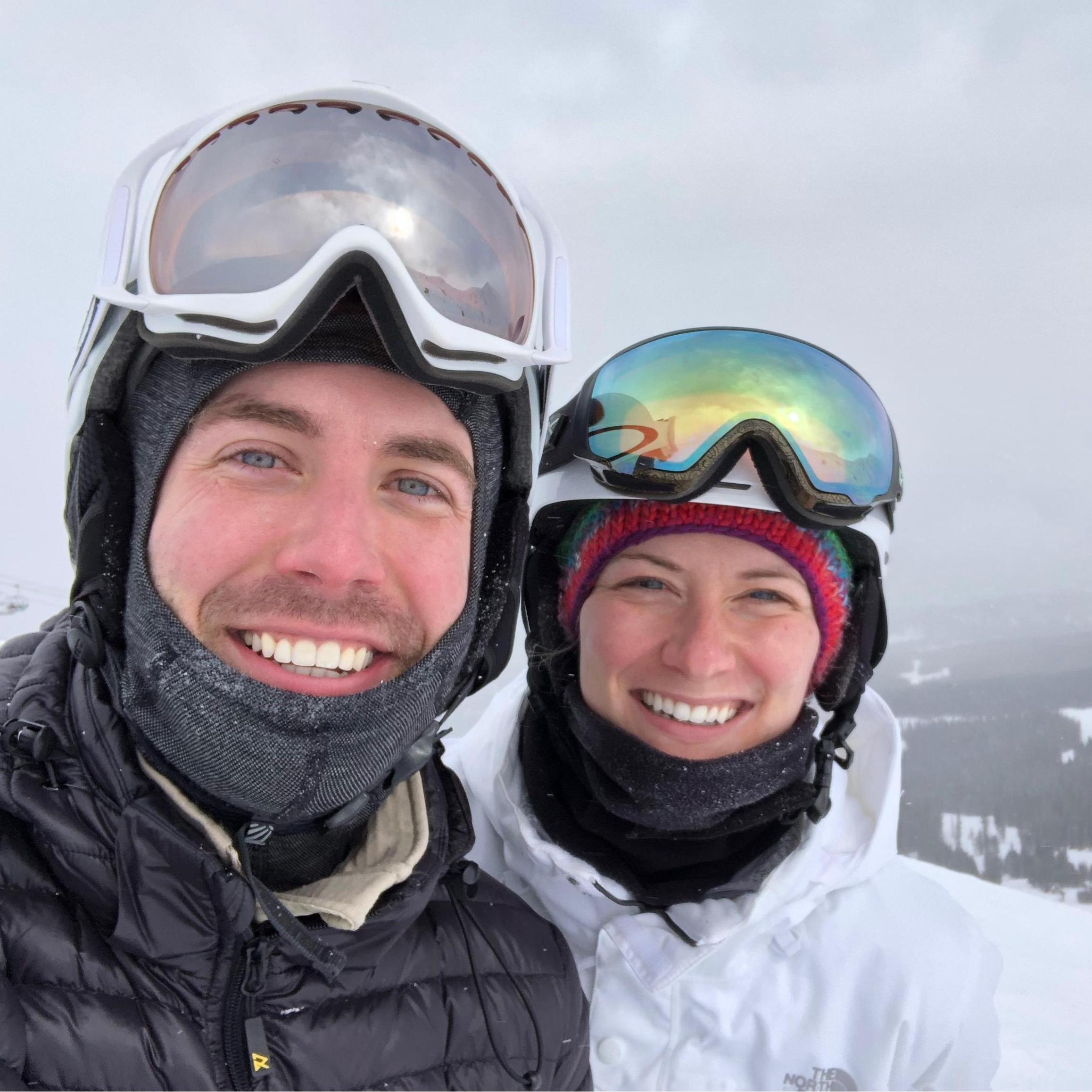 First photo together atop peak 7 in Breckenridge!