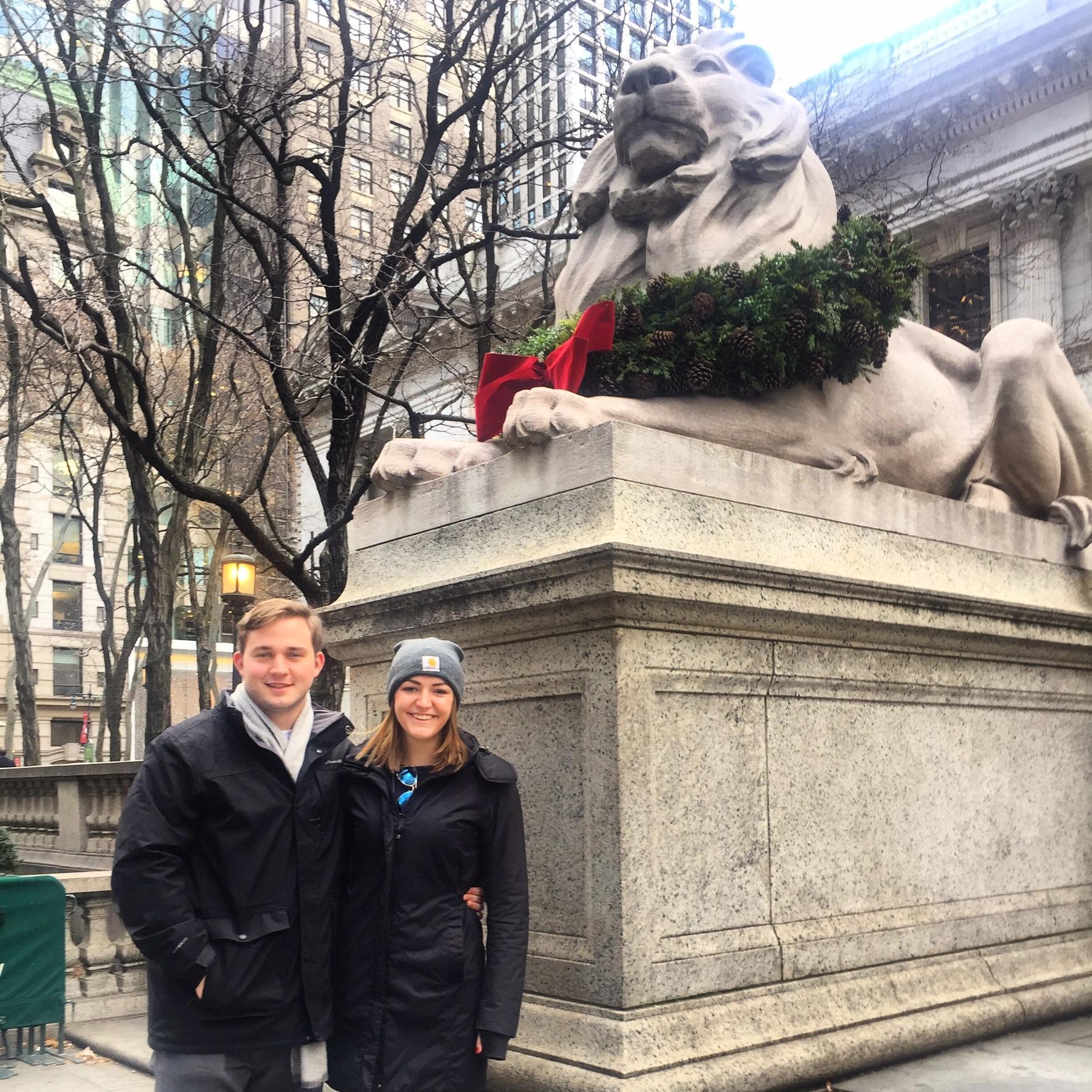 Outside of the NYPL