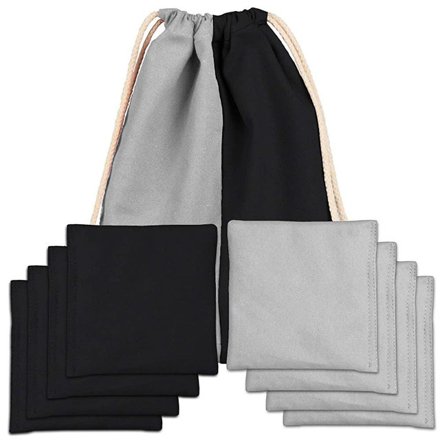 Premium Weather Resistant Duckcloth Cornhole Bags - Set of 8 Bean Bags for Corn Hole Game - Regulation Size & Weight