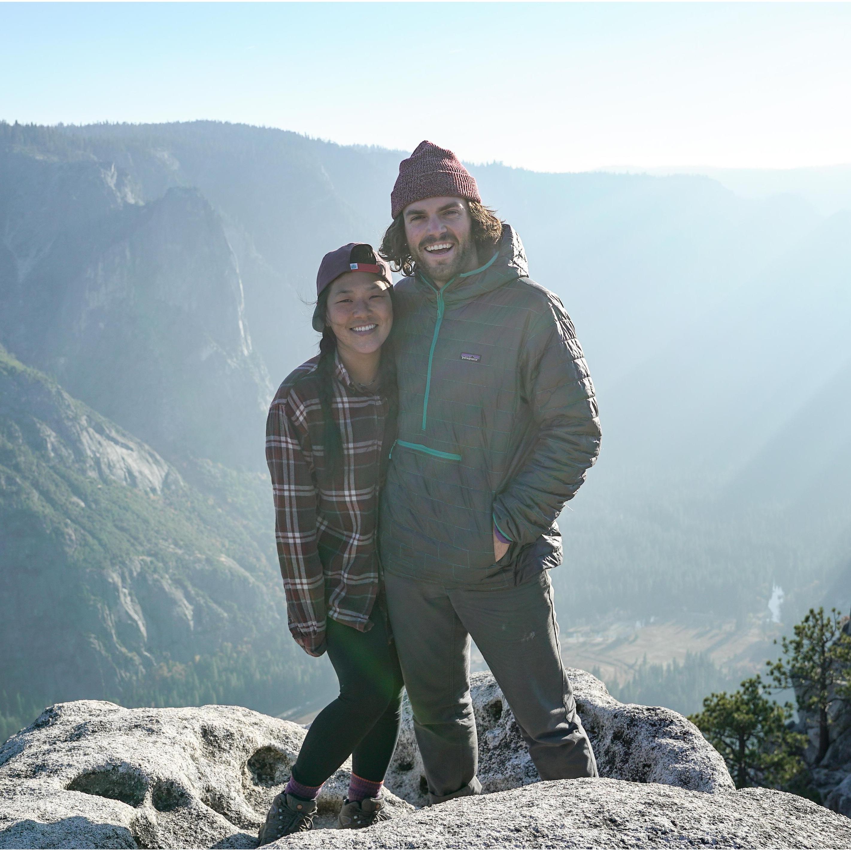 Top of Yosemite Point in Yosemite National Park