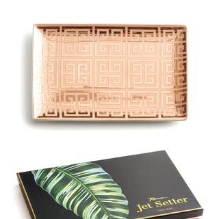 Jet Setter Greek Key Trinket Tray