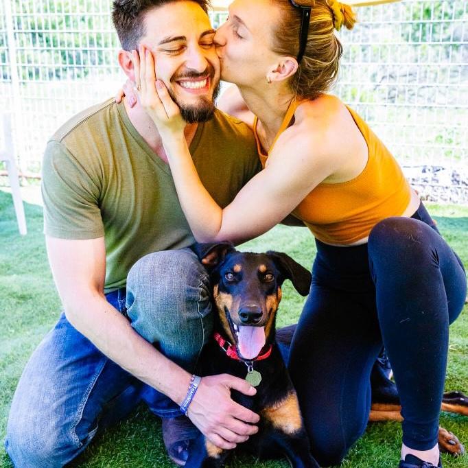 Our engagement and newest family member, Fritz