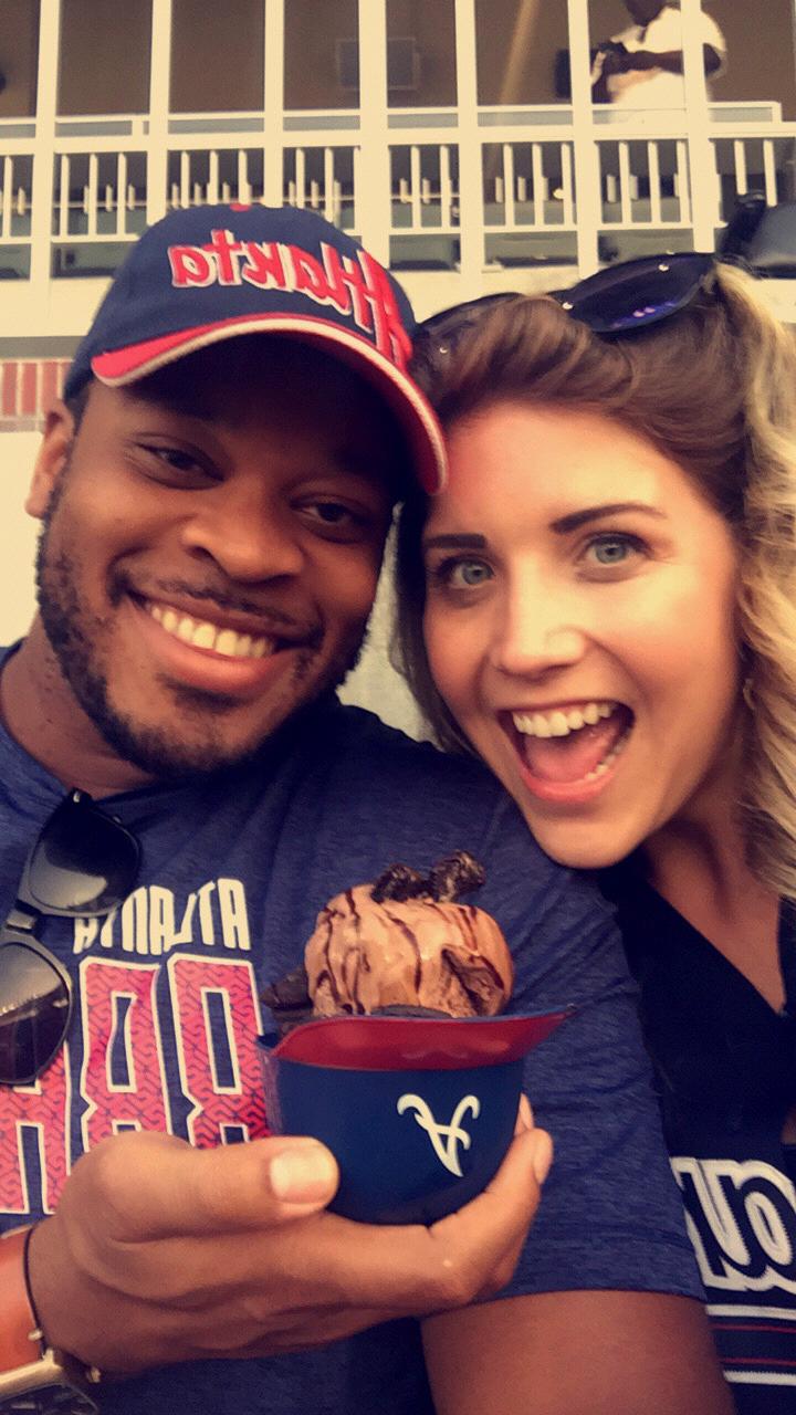 Our first Braves game together.