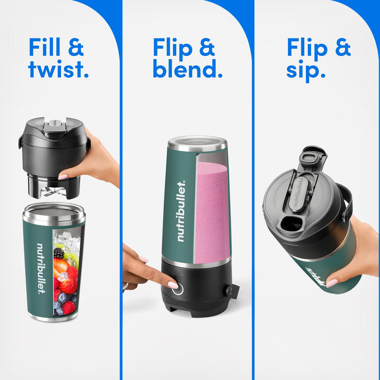 【新品】nutribullet FLIP NutriBullet, Flip Insulated Portable Blender | Zola