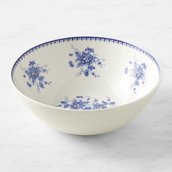English Floral Serving Bowl