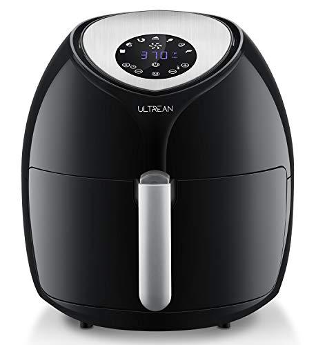 Ultrean 8.5 Quart Air Fryer, Large Family Size Electric Hot Air Fryers XL Oven Oilless Cooker with 7 Presets, LCD Digital Touch Screen and Nonstick Detachable Basket, ETL/UL Certified,18 Month Warranty,1700W (Black)