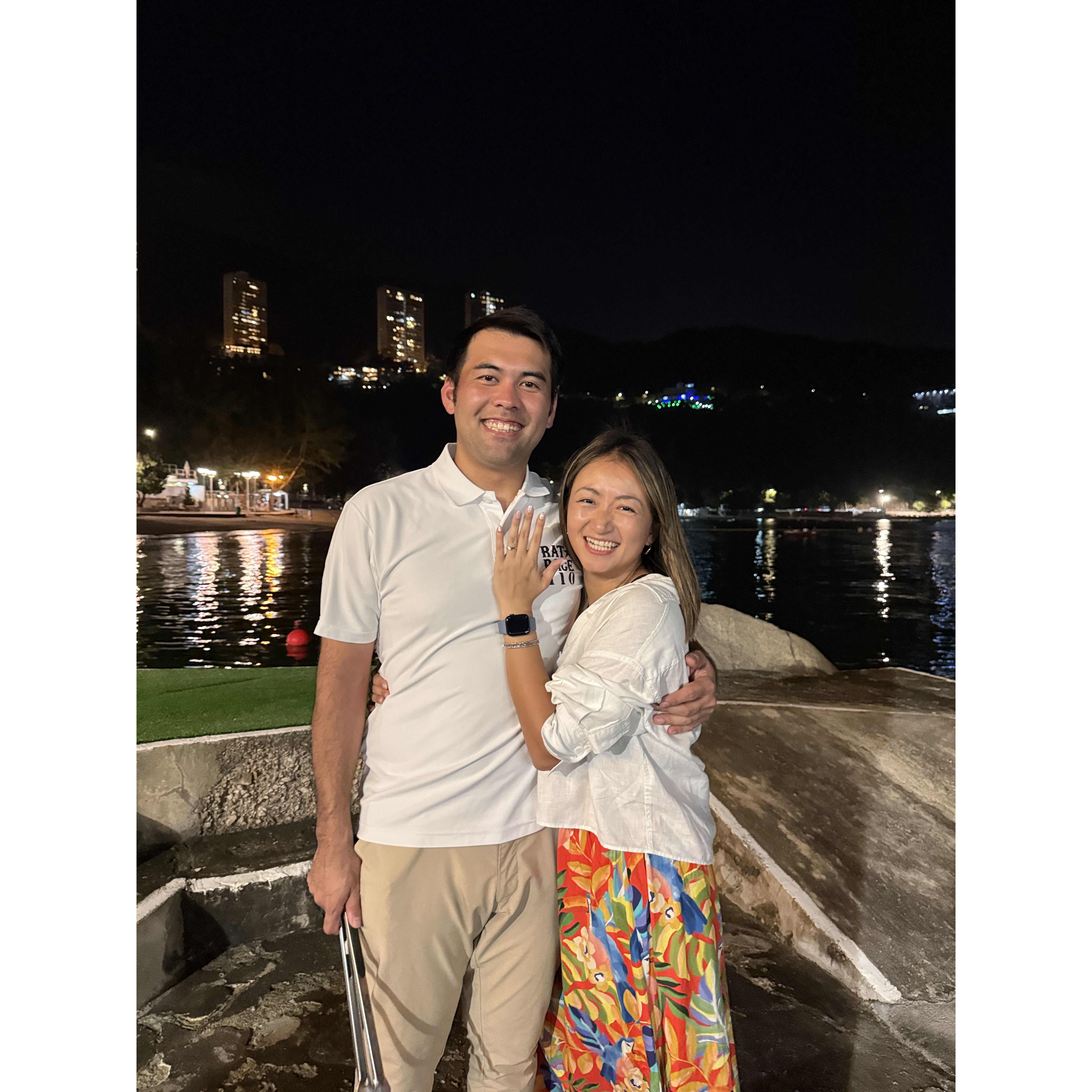 Last Octover - we were engaged!