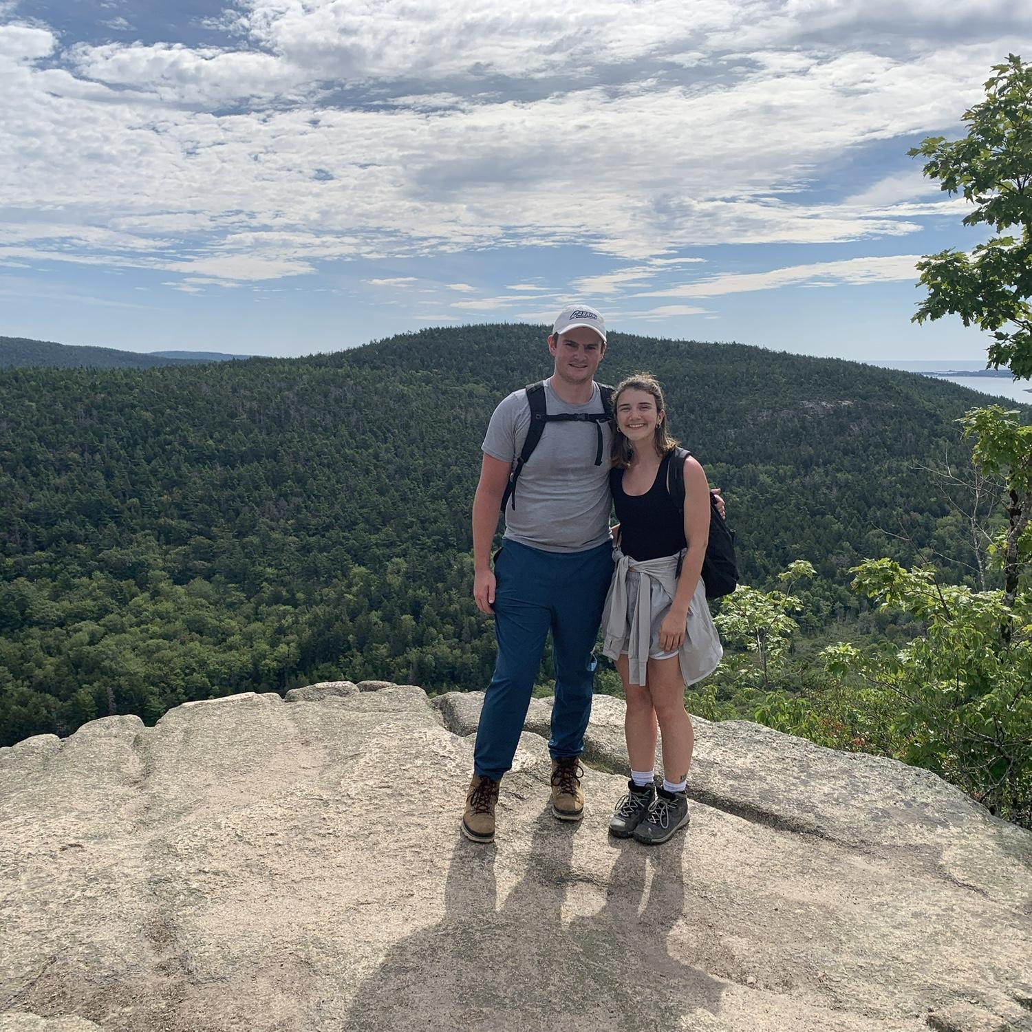 First national park Meghan and Nick went to together! Spend 4 days at Acadia national park (Maine) & hiked A LOT.