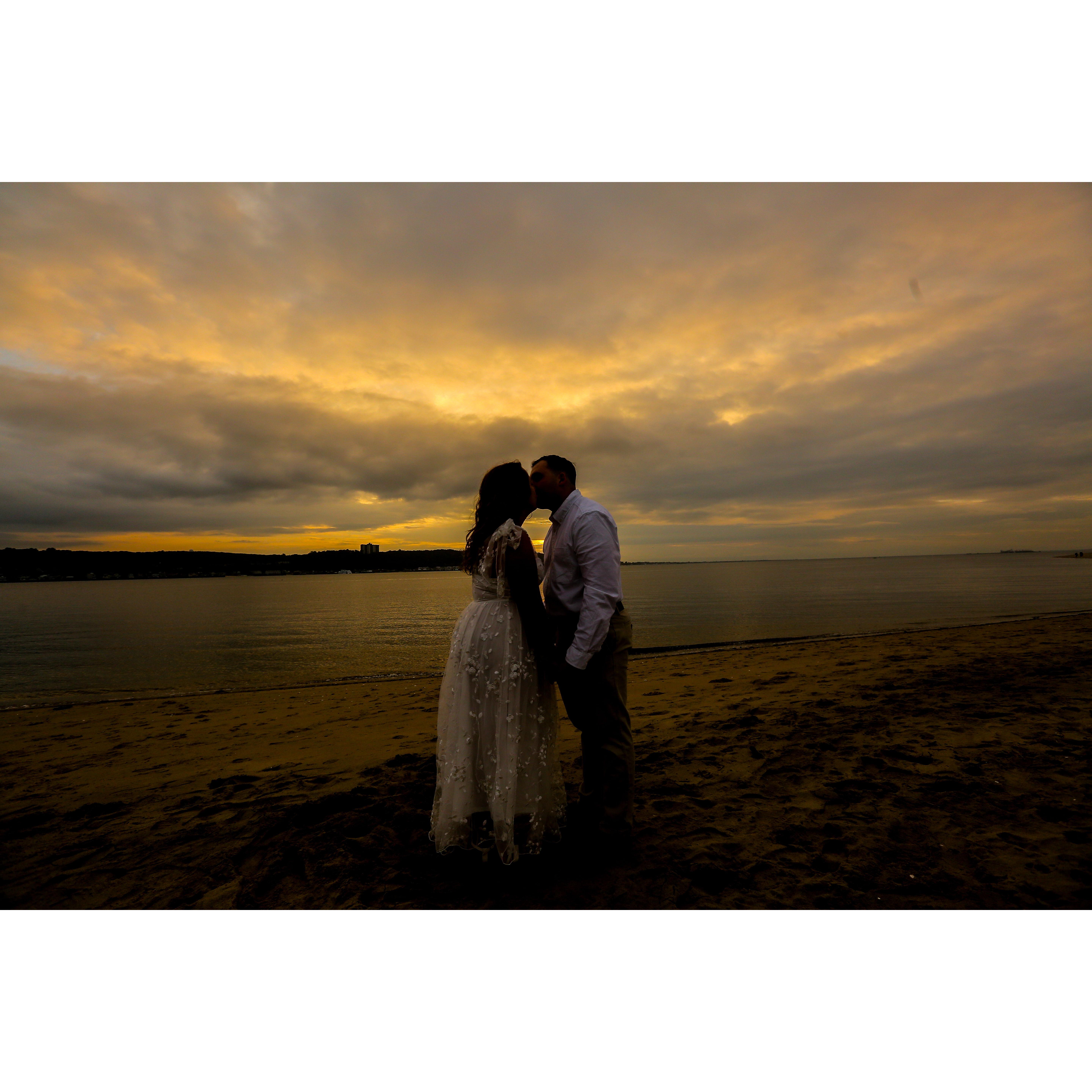 Engagement photos on Sandy Hook!