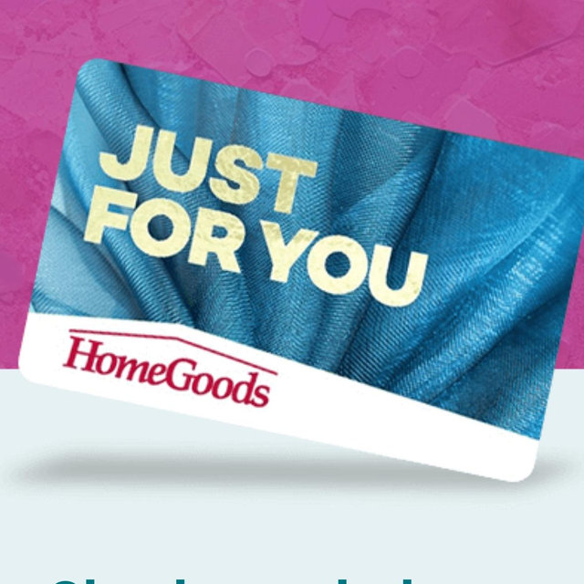 Home Goods Gift Card