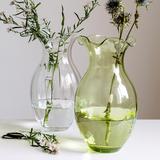 Hibiscus Glass Vertical Fluted Large Vase