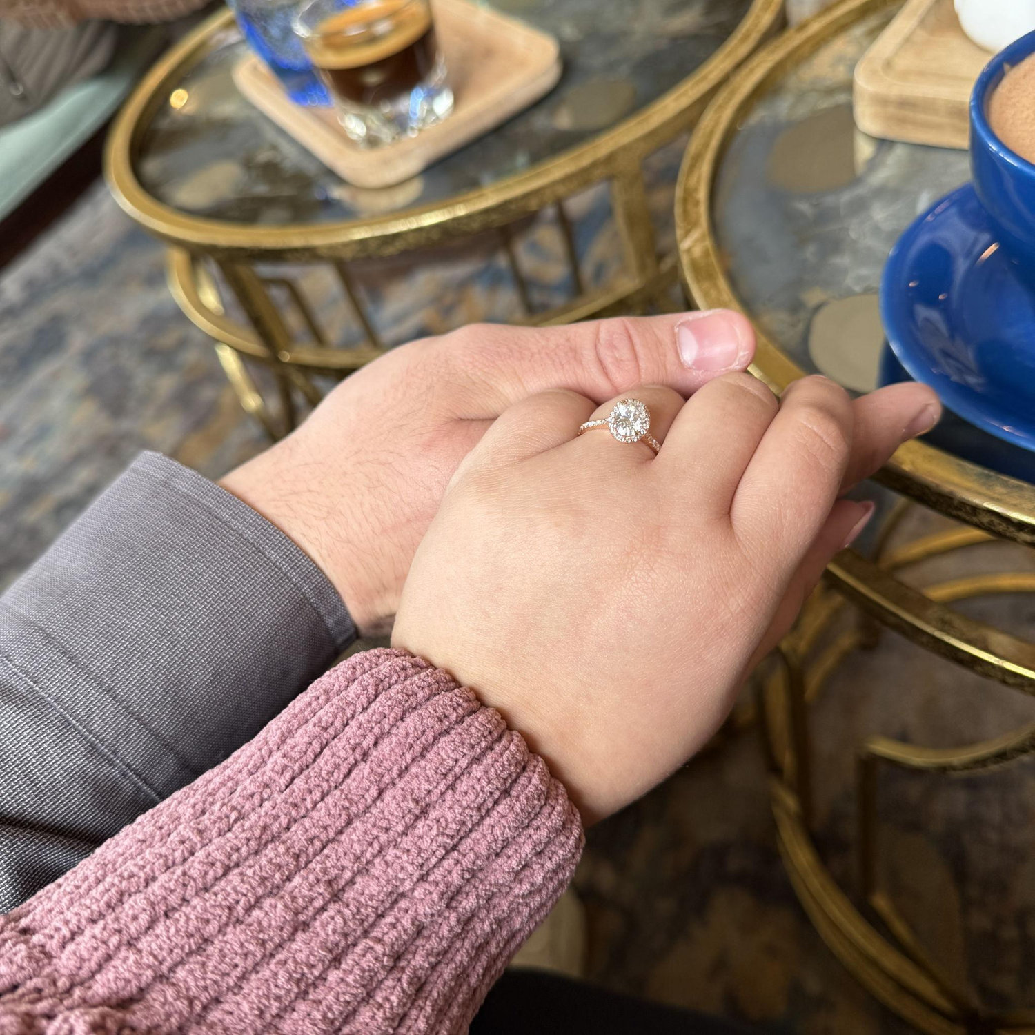 Perets Coffee after engagement