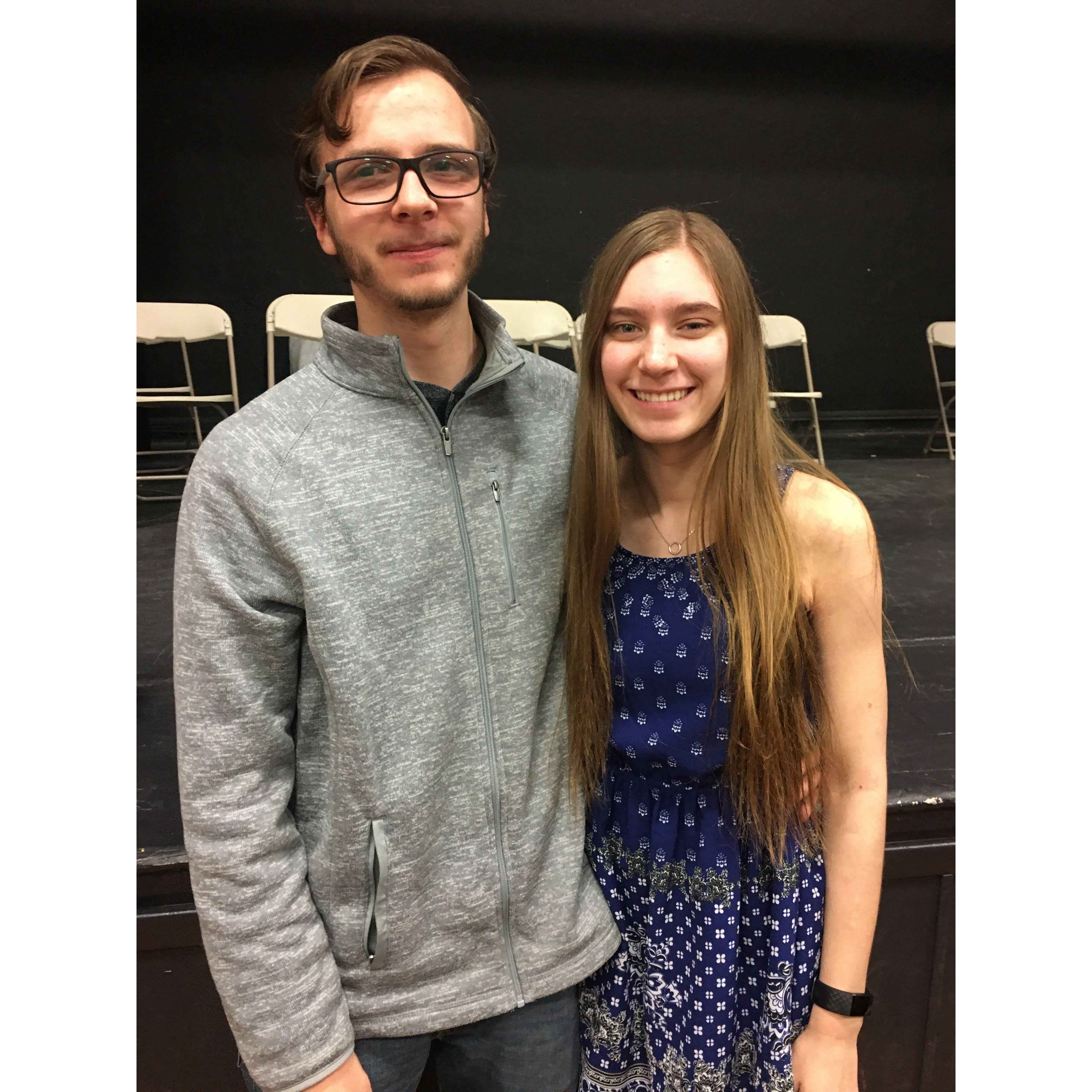 Lauren's National Honor Society induction