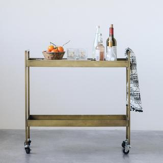Collected Notions 2-Tier Bar Cart