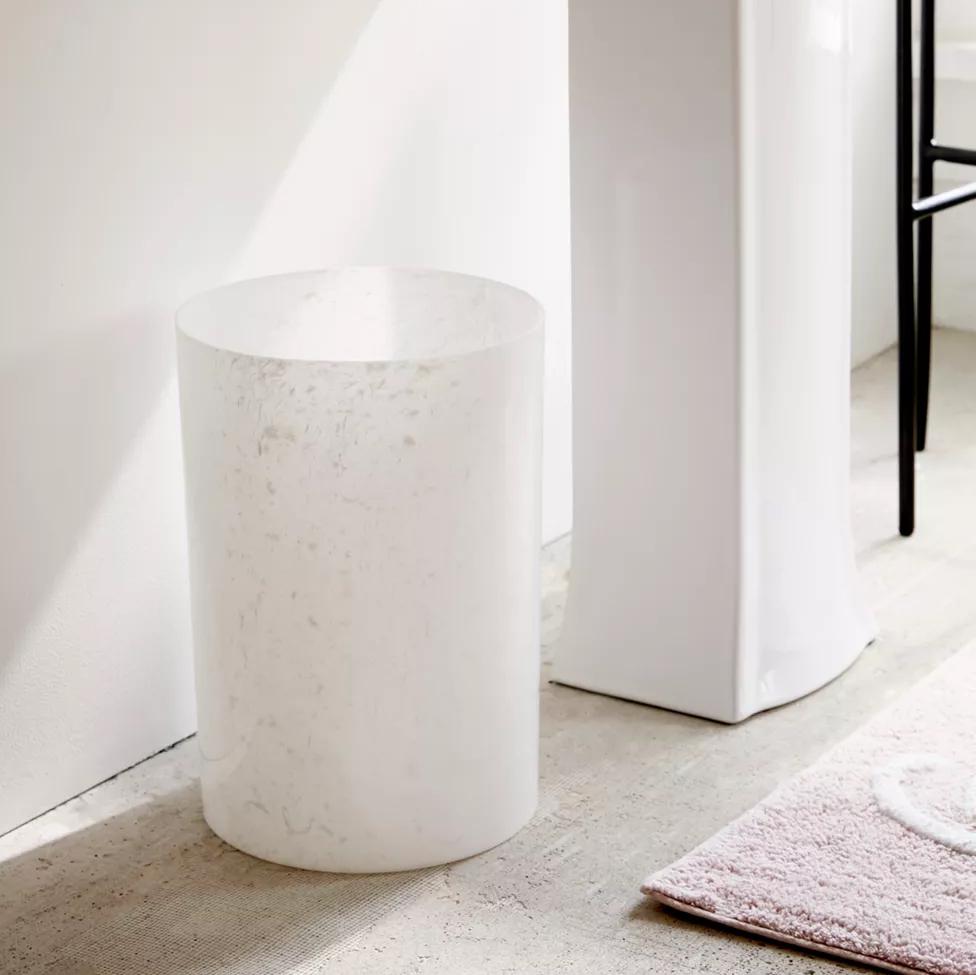 Marble Trash Can