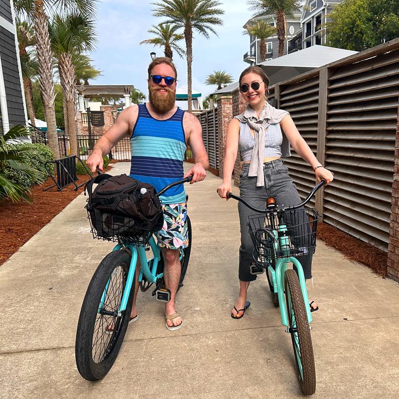Riding bikes in Fort Walton Beach, Florida in 2023!