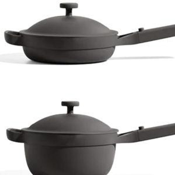 Our Place Mini Home Cook Duo - 8.5" Always Pan & Small Perfect Pot Bundle | Color: Char