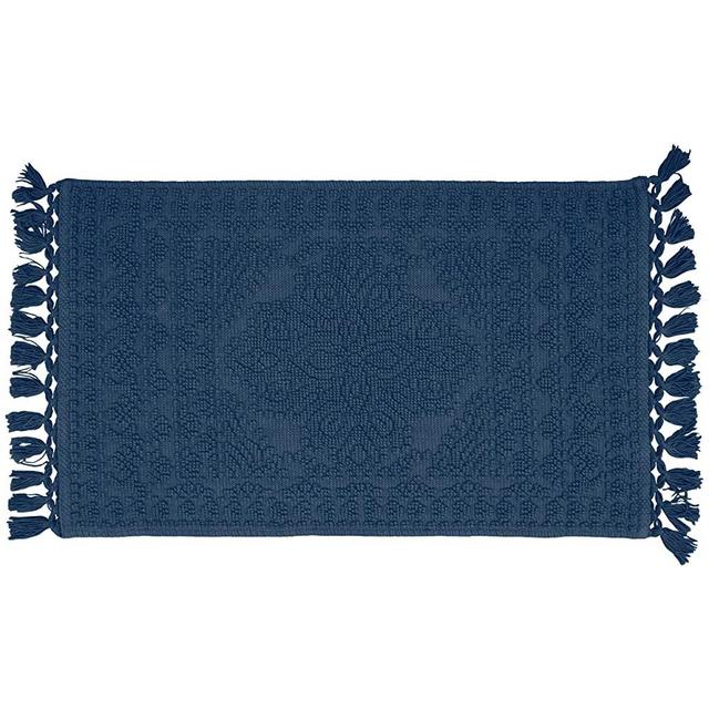 French Connection Bath Rugs, 20 in. x 34 in, Navy