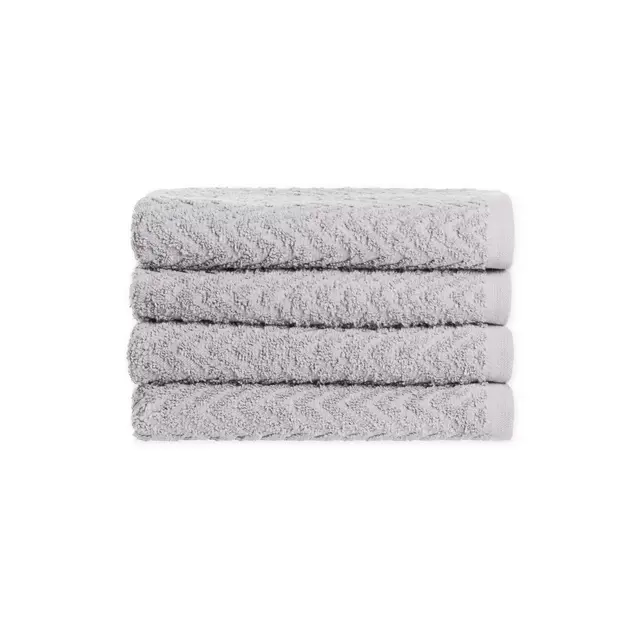 Simply Essential™ Cotton 4-Piece Hand Towel Set in Grey