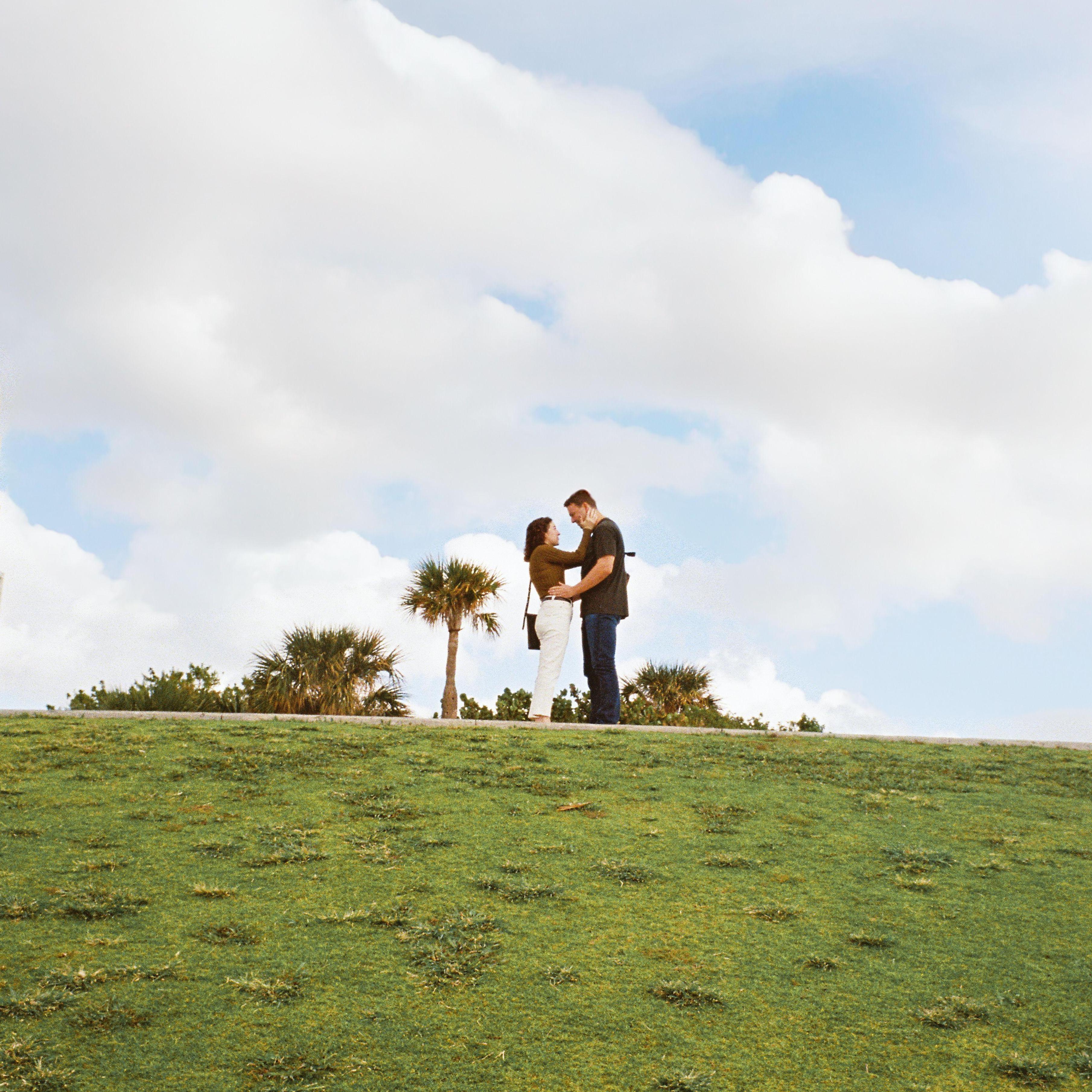 Right before Max proposed at South Pointe Park!