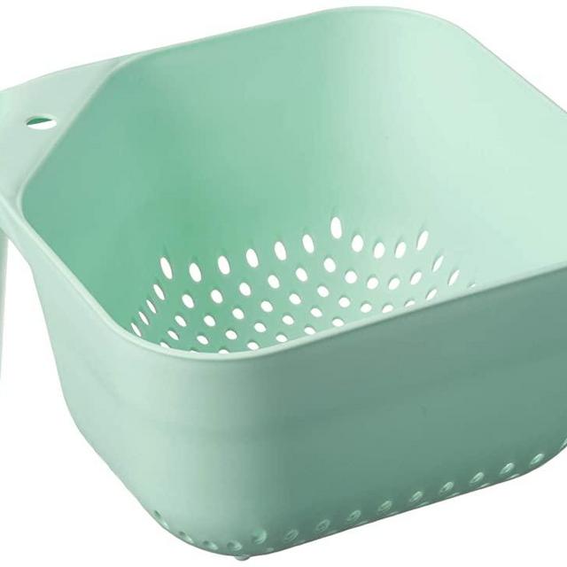 KitchenAid KE166OSAQA Classic Plastic Colander, 5-Quart, Aqua Sky