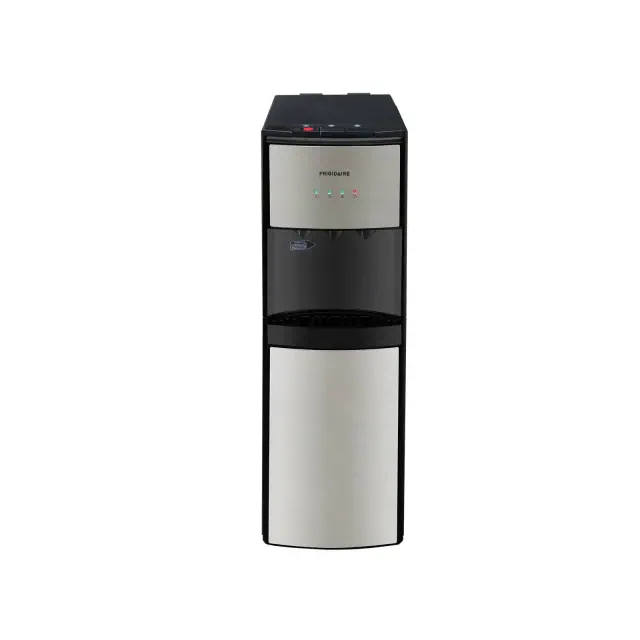 Frigidaire Bottom Loading Water Cooler Stainless Steel: Electric Dispenser, Cold & Hot, 5-Gallon Capacity, Freestanding