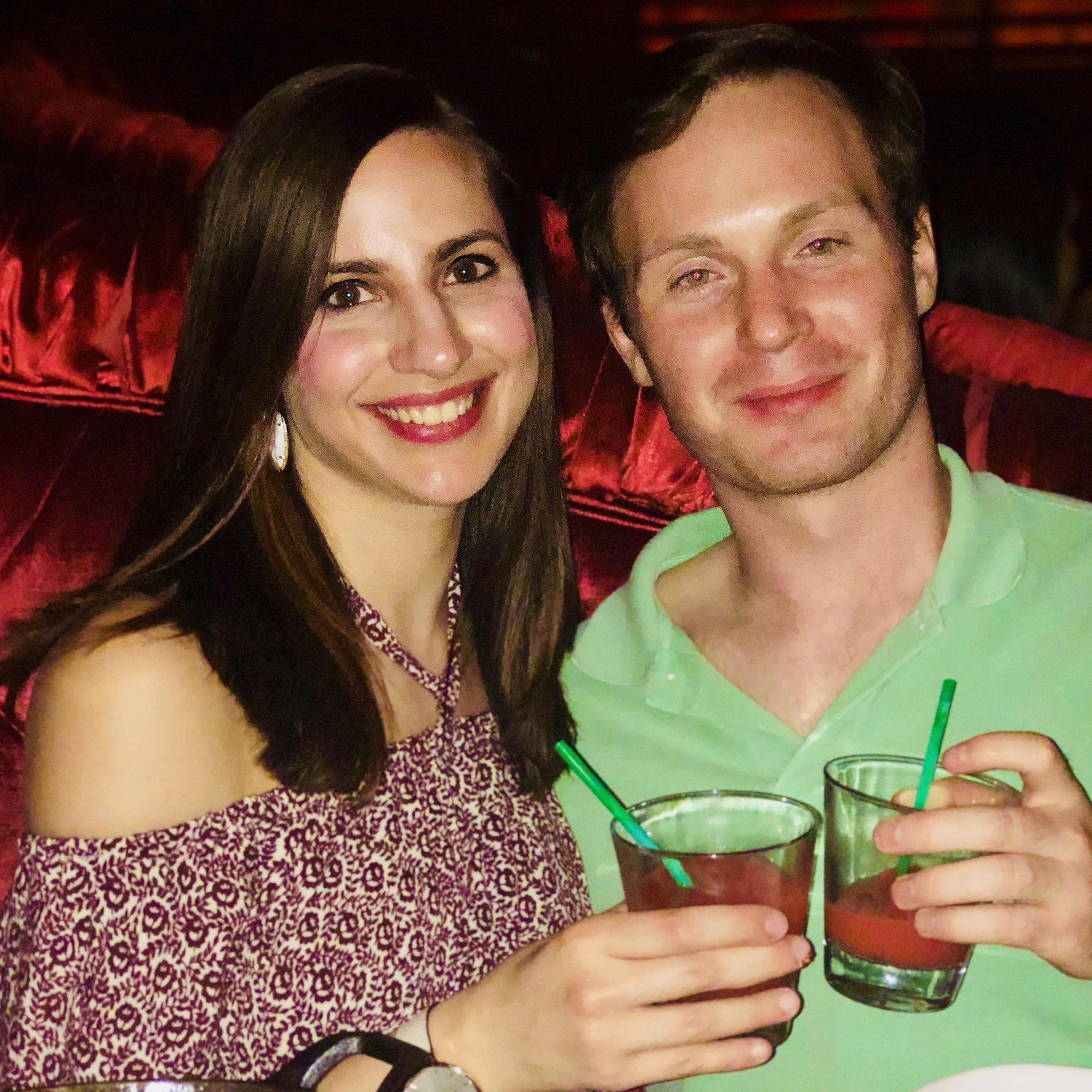 Enjoying our favorite blood orange margaritas at El Vez in Philly